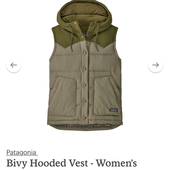 NWOT Patagonia hooded vest green XS - Picture 2 of 7